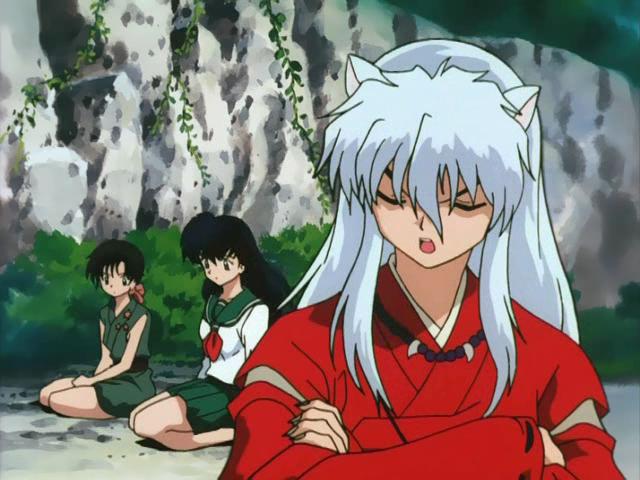 Otaku Gallery  / Anime e Manga / Inu-Yasha / Screen Shots / Episodi / 013 - L`enigma della luna nuova! Inuyasha dai capelli neri! / 043.jpg